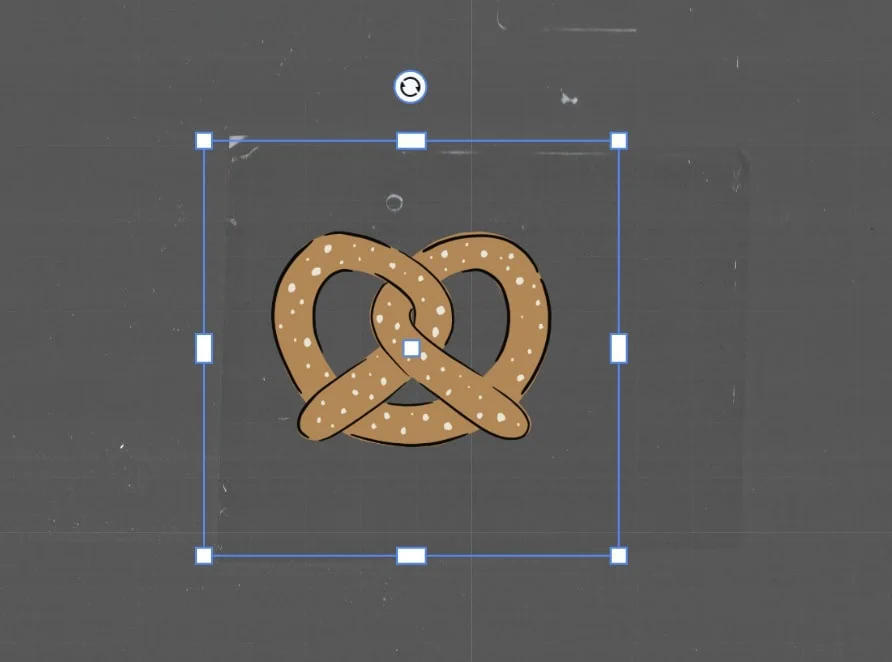 pretzel sticker screenshot