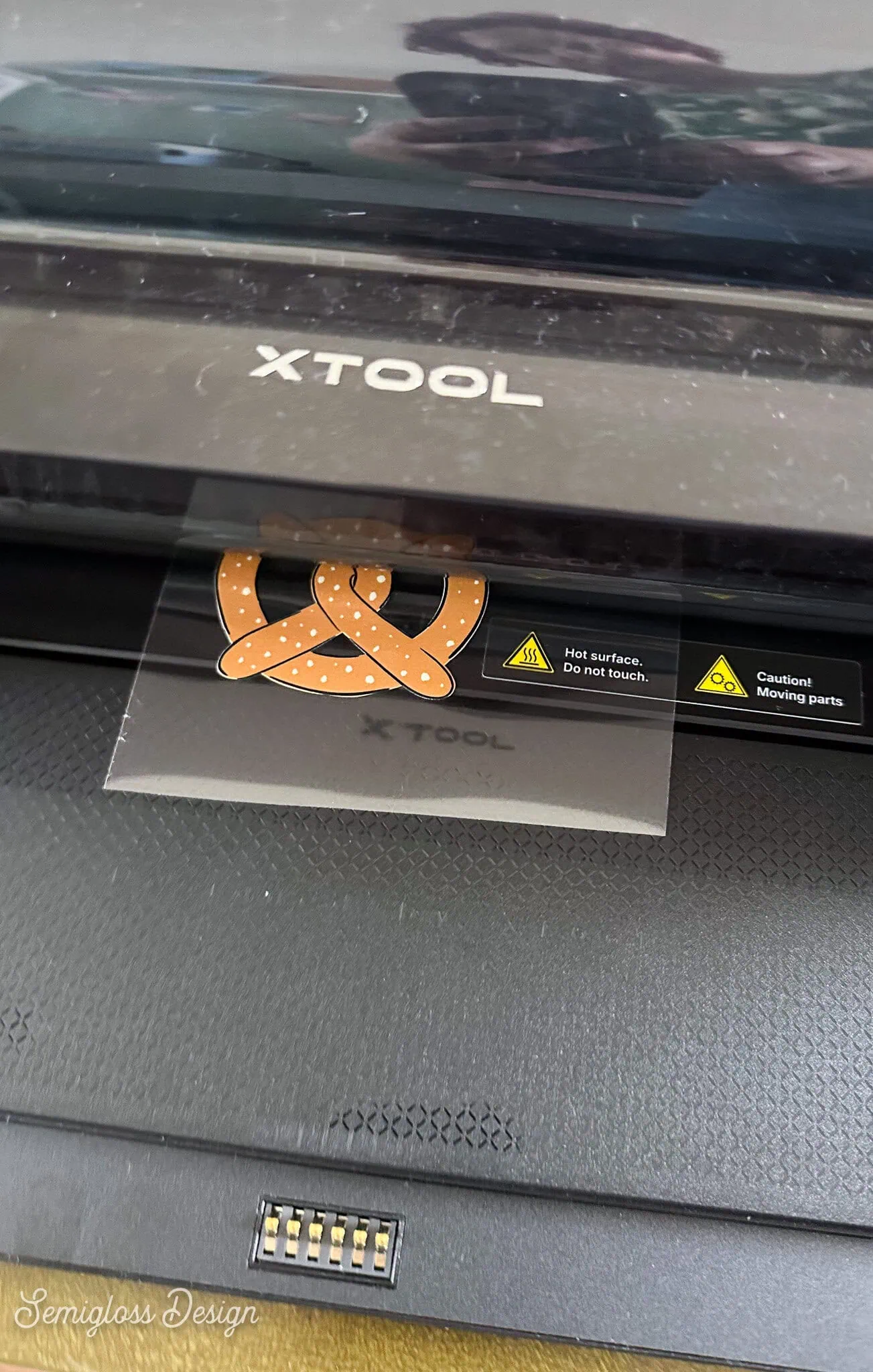 laminating dtf pretzel decal