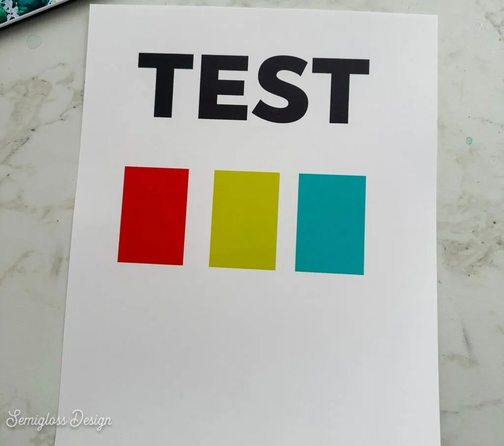 print test