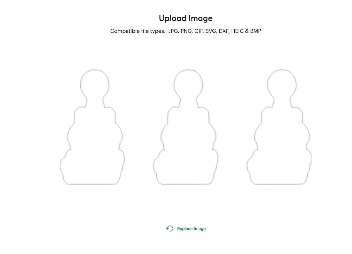 uploading goose cut file to cricut