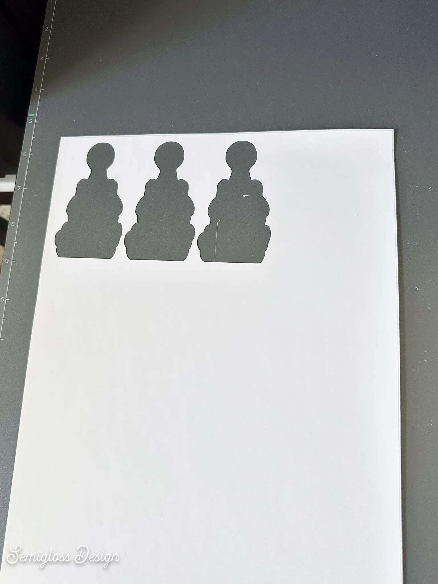 placing weeded sticker sheet onto xTool baseplate