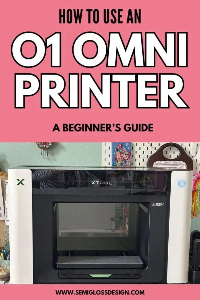 xTool O1 Omni printer in craft room
